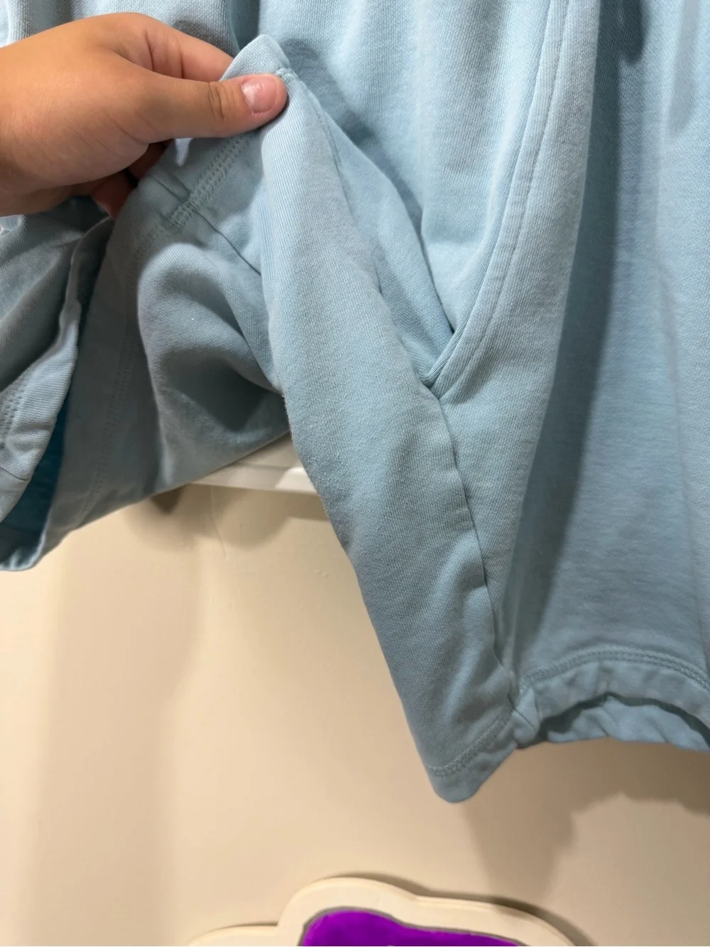 Gymshark Light Blue Men's Training Shorts with Drawstring